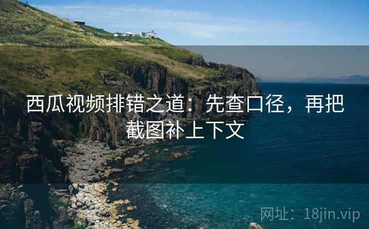 西瓜视频排错之道：先查口径，再把截图补上下文