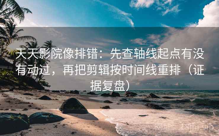 天天影院像排错：先查轴线起点有没有动过，再把剪辑按时间线重排（证据复盘）